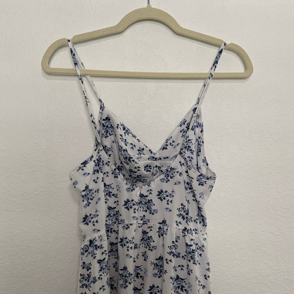 SHEIN Blue Floral Maxi Dress Large - Picture 6 of 9